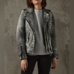 Rare Boda Skins Kay Michaels Leather Jacket in Storm Grey